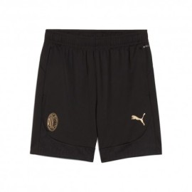 Puma Pantaloncini Calcio Ac Milan Training Nero Oro Uomo