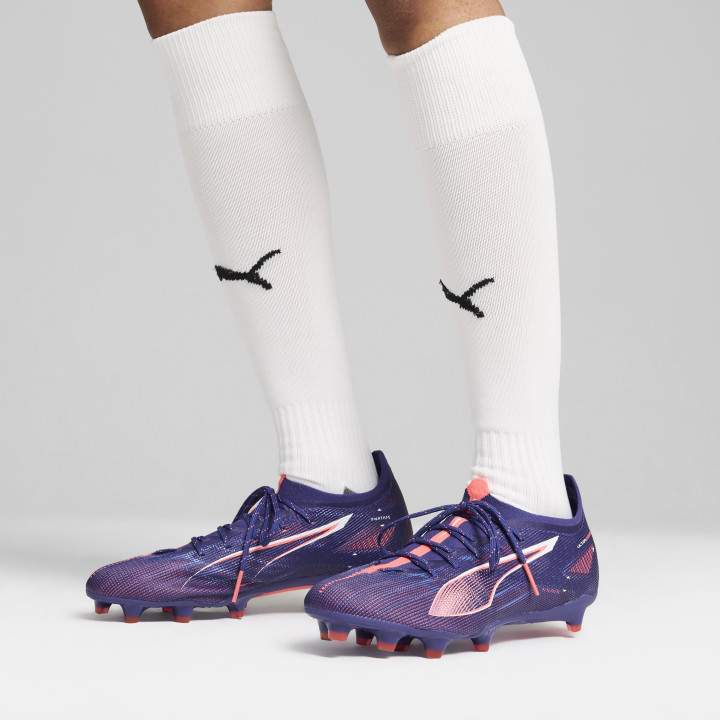 Puma Ultra 5 Pro Fg Ag Blu Bianco - Scarpe Da Calcio Uomo