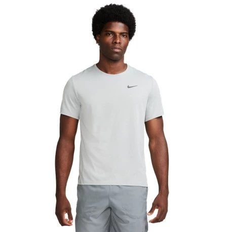 Nike Maglia Running Miler Grigio Riflettente Argento Uomo