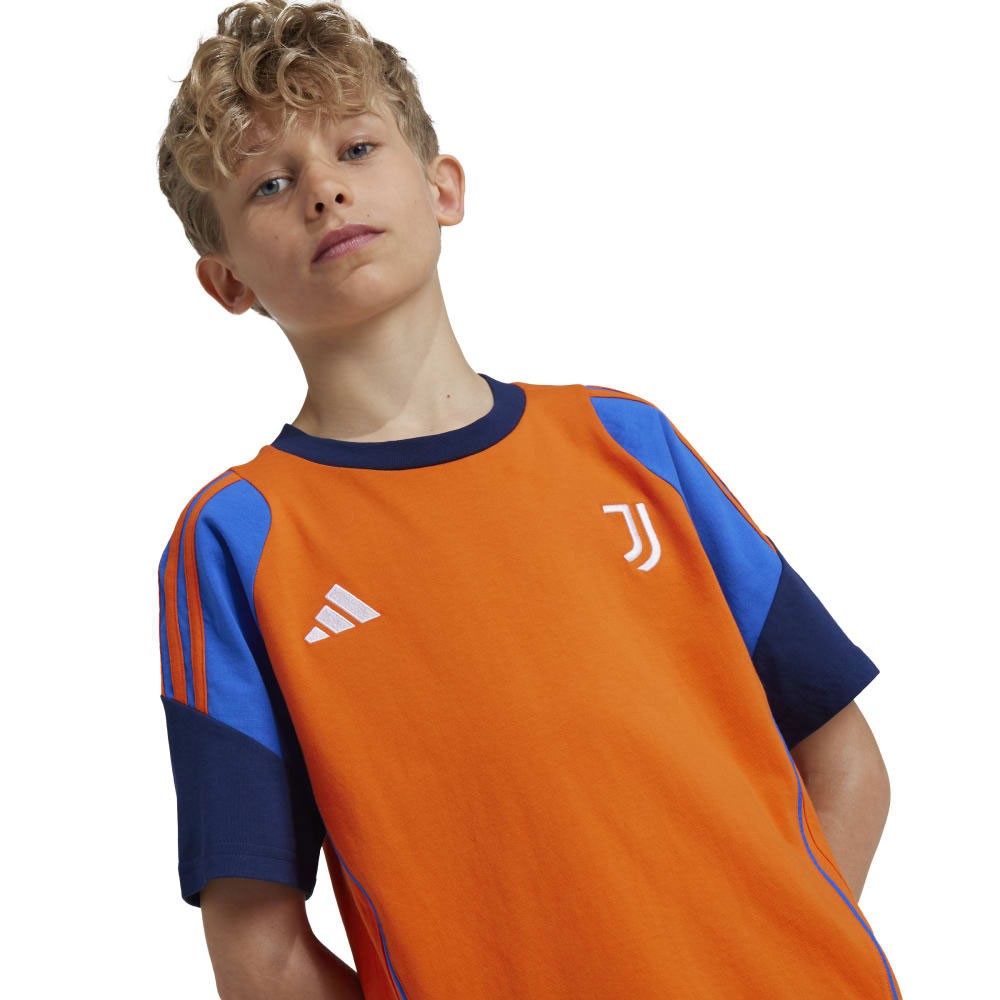 Adidas Maglia Calcio Juve Training Cotton Arancio Blu Bambino Acquista online su Sportland