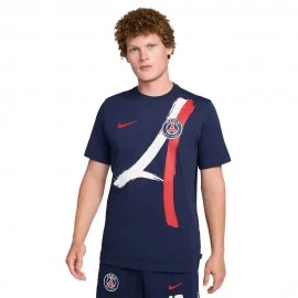 Nike Maglia Calcio Psg Iconic Aw Navy Bianco Uomo