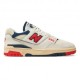 New Balance 550 Mesh Lea Bianco Rosso - Sneakers Uomo