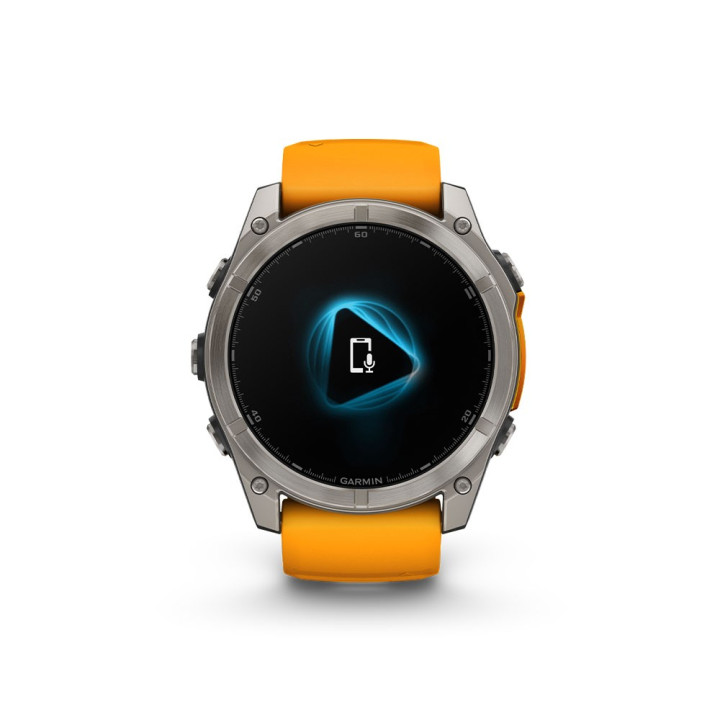 Garmin Fenix 8 Amoled 51Mm Saph Graphite Spark Arancio