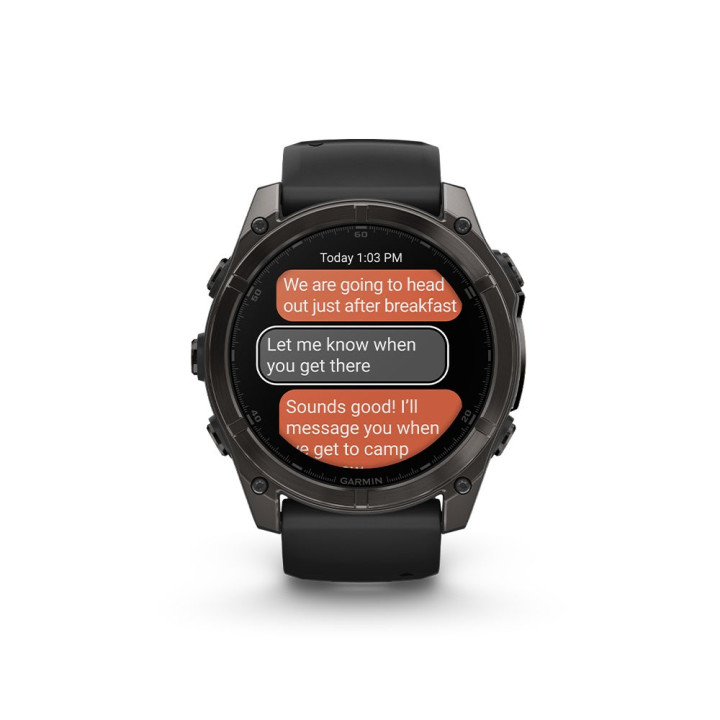 Garmin Fenix 8 Amoled 51Mm Saph Carbon Gray Dlc Ti Nero