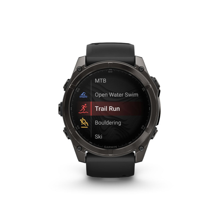 Garmin Fenix 8 Amoled 51Mm Saph Carbon Gray Dlc Ti Nero