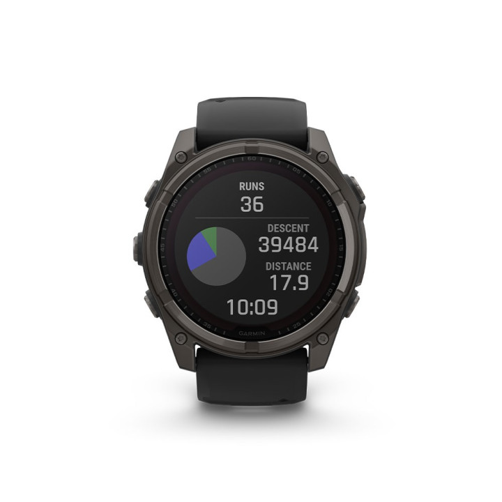 Garmin Fenix 8 Solar 51Mm Saph Carbon Gray Dlc Ti Nero