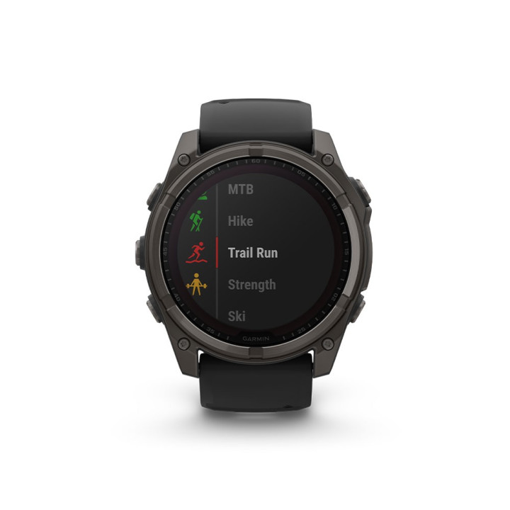 Garmin Fenix 8 Solar 51Mm Saph Carbon Gray Dlc Ti Nero