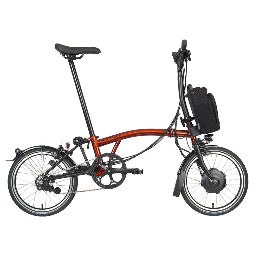 Brompton Folding C-Line Explore 6V Flame Lacquer - City Bike Elettrica TU