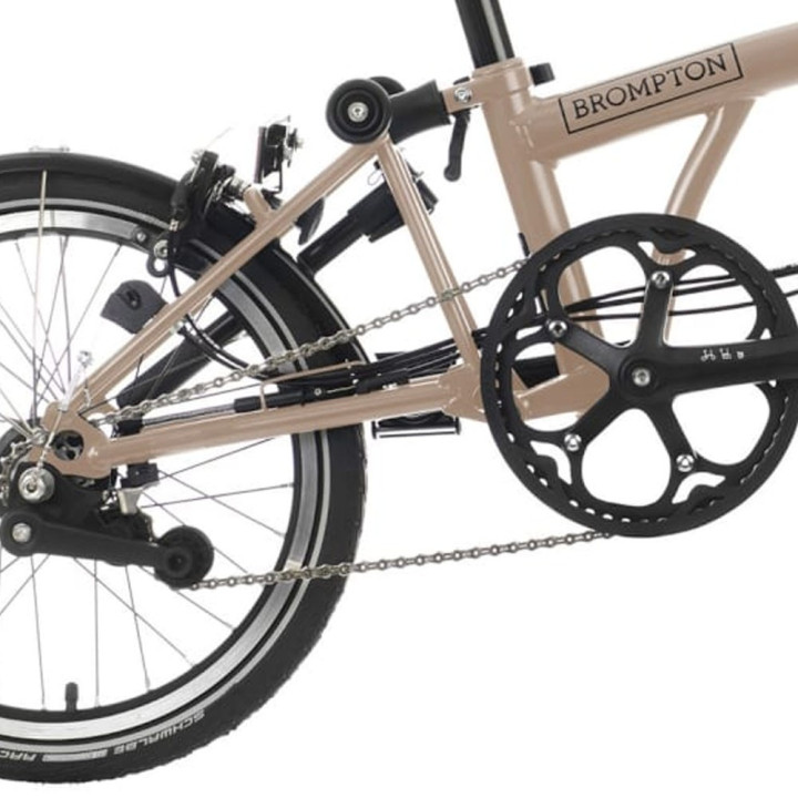 Brompton Folding C-Line Explore 6V Gloss Nero - Bicicletta Pieghevole Uomo