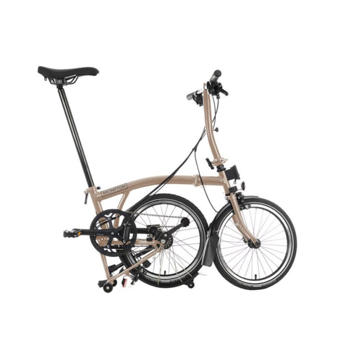 Brompton Folding C-Line Explore 6V Gloss Nero - Bicicletta Pieghevole Uomo