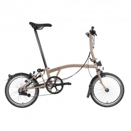 Brompton Folding C-Line Explore 6V Gloss Nero - Bicicletta Pieghevole Uomo