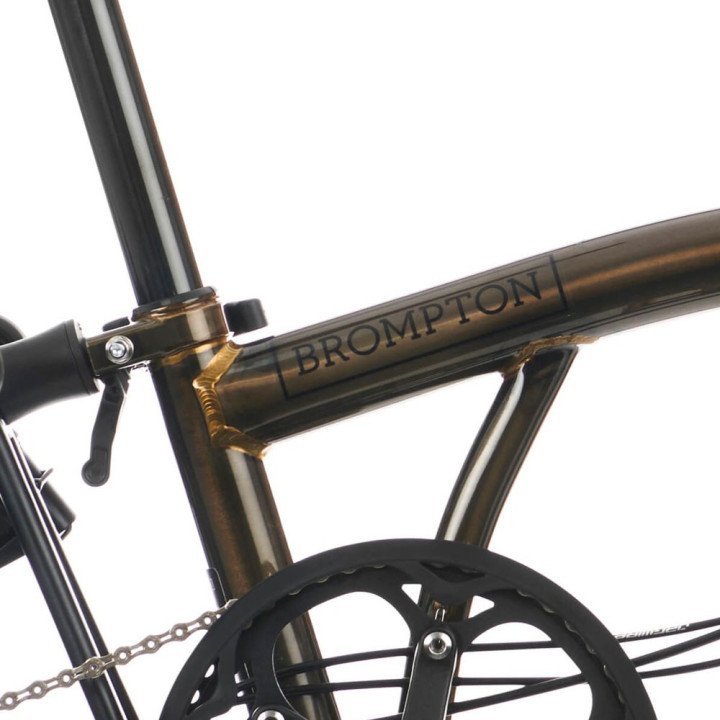 Brompton Folding C-Line Explore 6V Gloss Nero - Bicicletta Pieghevole Uomo