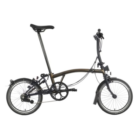 Brompton Folding C-Line Explore 6V Black Lacquer Bicicletta