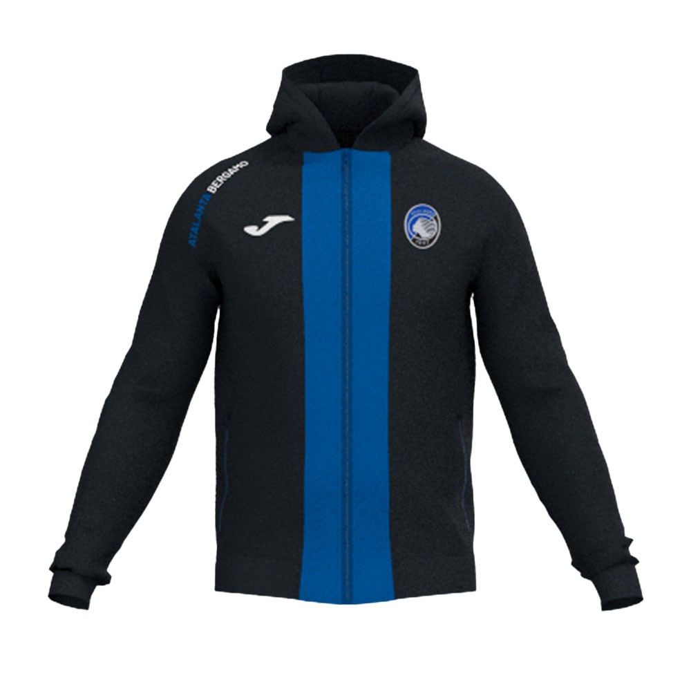 Joma Sport Felpa Calcio Atalanta Free Time Fz Nero Blu Uomo Acquista online su Sportland