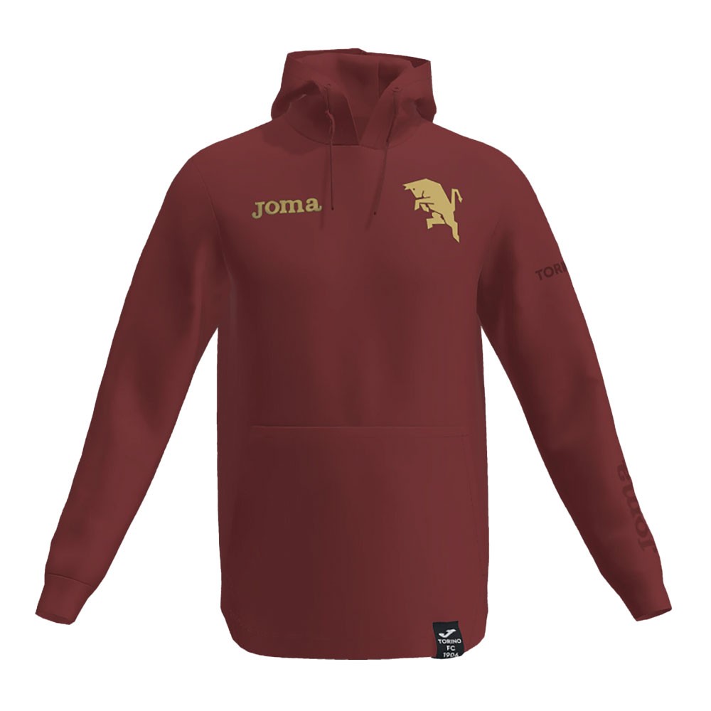 Joma Sport Felpa Calcio Torino Free Time Granata Grigio Uomo S