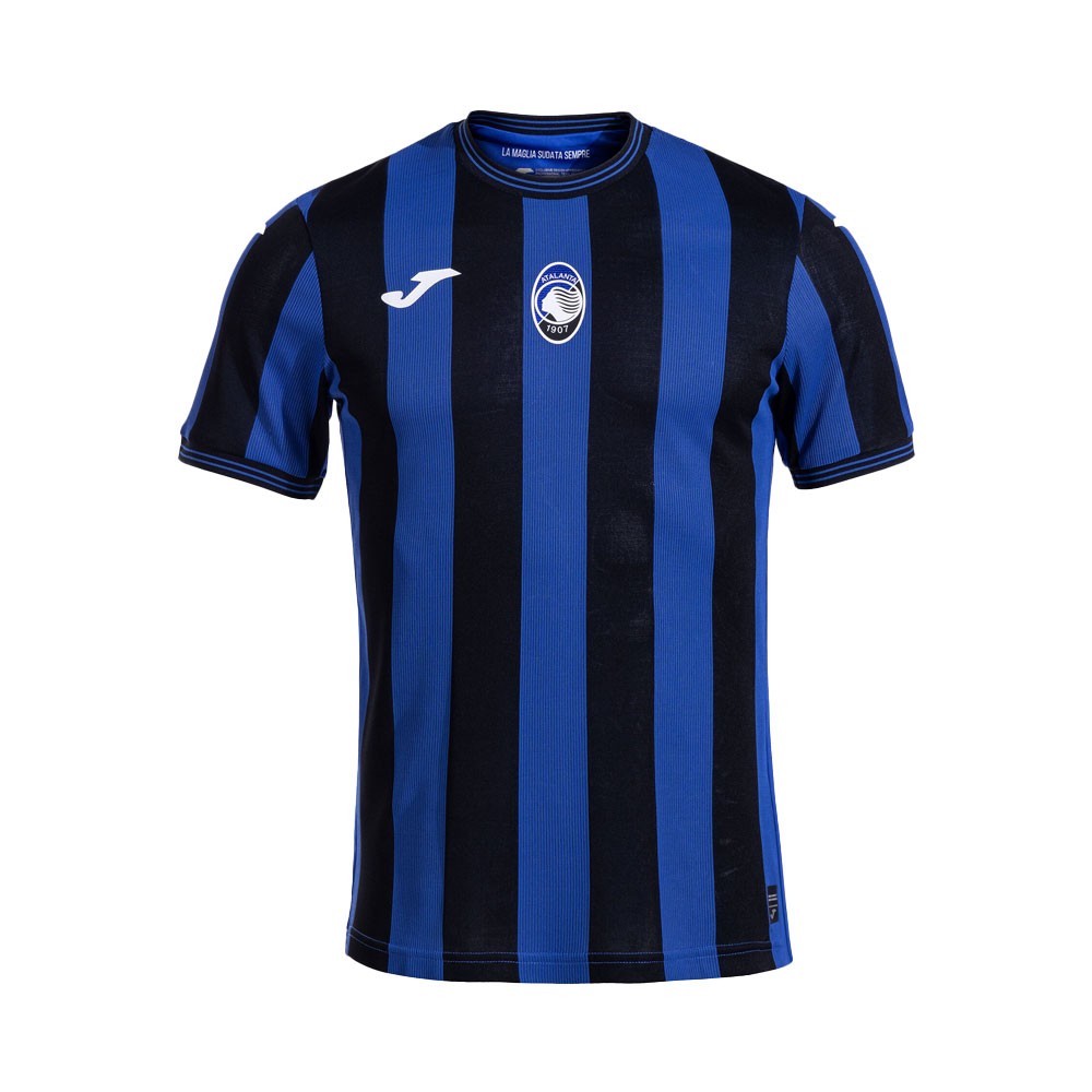 Joma Sport Maglia Calcio Atalanta Home 24 25 Blu Nero Bambino 11-12 Anni