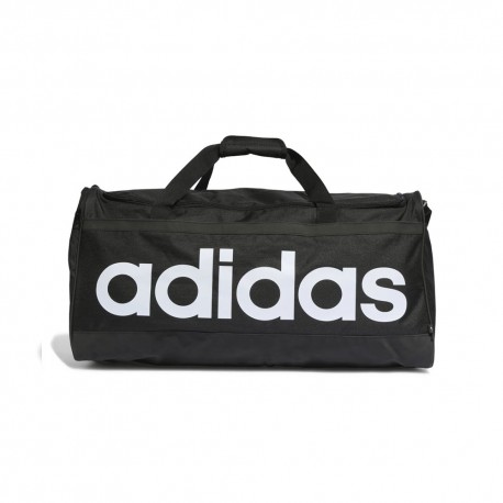 Adidas Unisex Bianco/Nero Borsa, Borsone Lineare L, Nero/ Nero/, (63 L) - Immagine 2