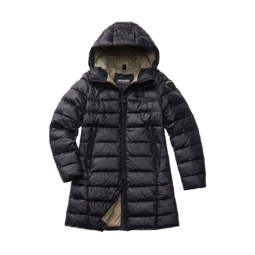 Image of Blauer Piumino Lungo Ovatta Nero Donna XS cod068