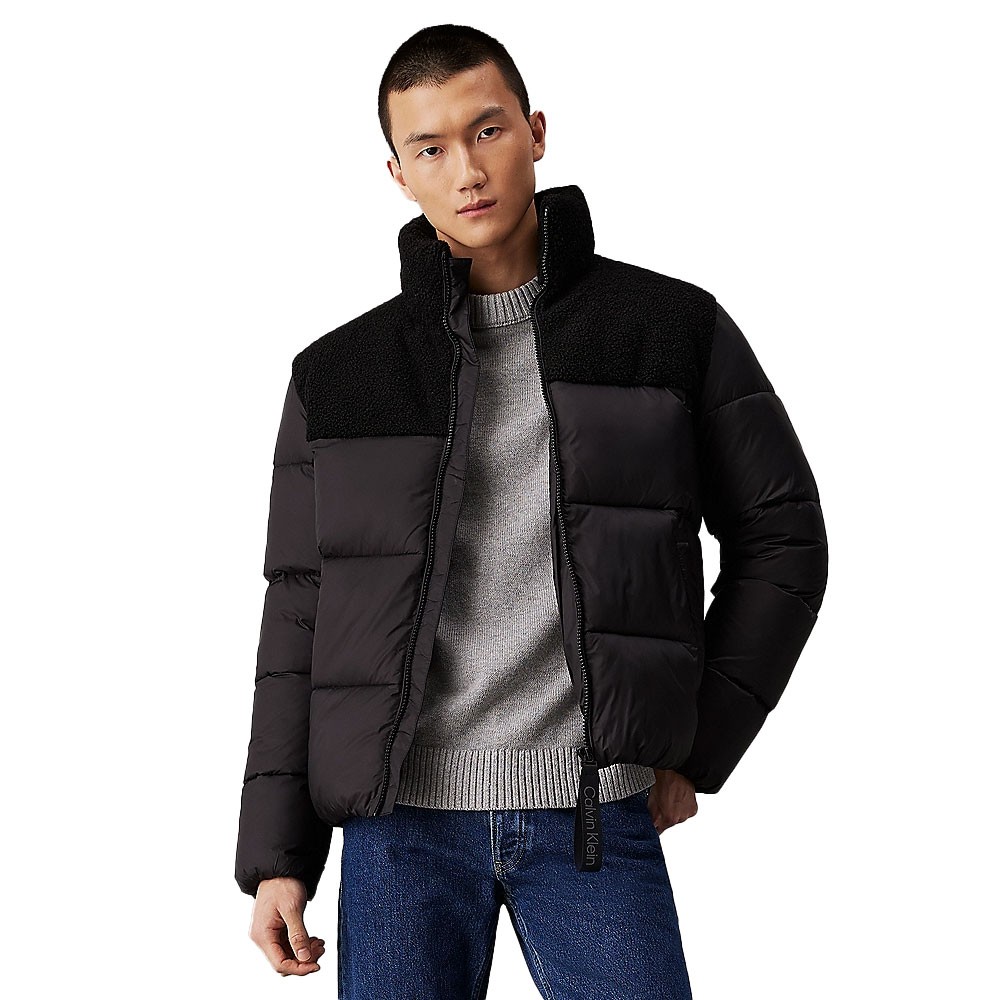 Calvin Klein Piumino Sherpa Puffer Nero Uomo Acquista online su Sportland