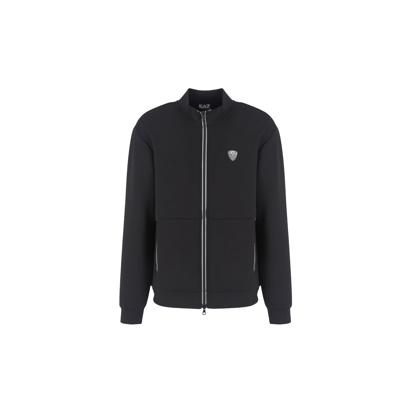 Emporio Armani Ea7 Uomo Nero - Felpe Con Zip - Sweatshirts & Hoodies - M - Immagine 2