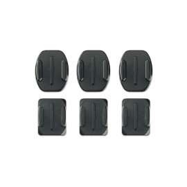 Gopro Supporti Adesivi 3 Curvi + 3 Piatti