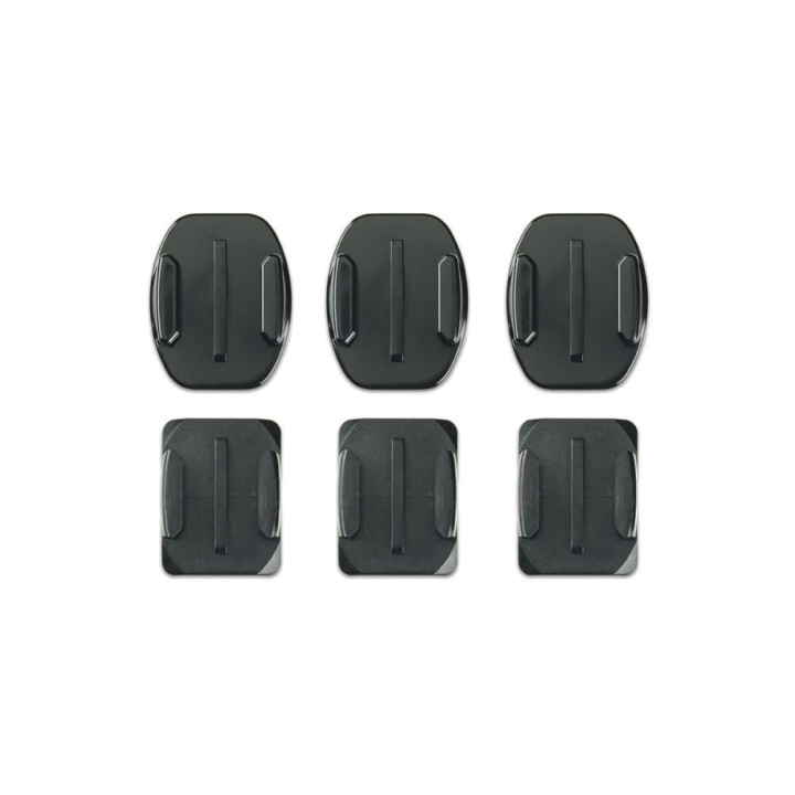 Gopro Supporti Adesivi 3 Curvi + 3 Piatti