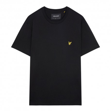 Lyle & Scott Uomo Nero - Plain T-Shirt - Tops - L - Immagine 3
