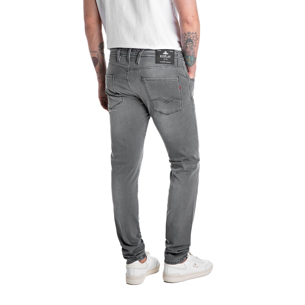 Replay Jeans Anbass Grigio Uomo 29