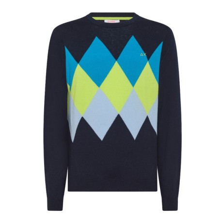 pullover maglioncino a rombi