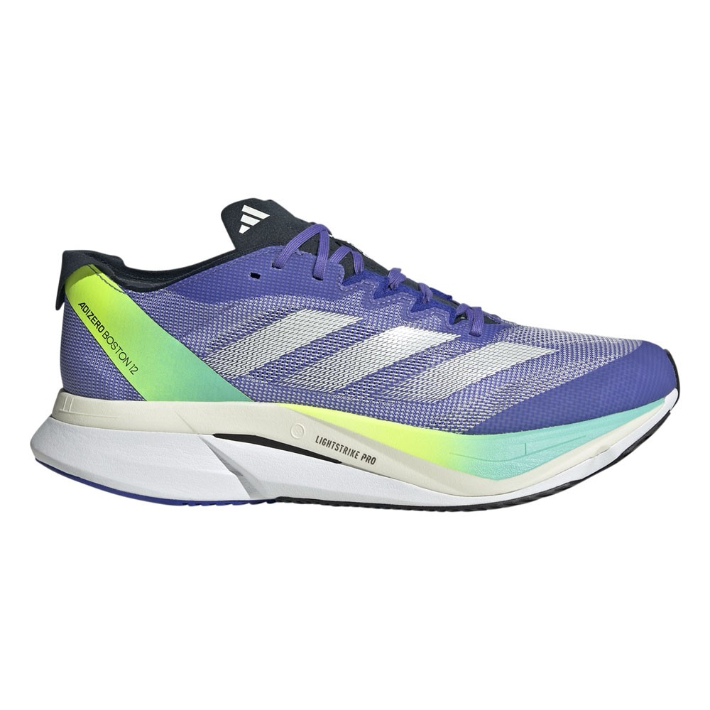 ADIDAS Scarpa Adizero Boston 12 Blu Bianco Uomo EUR 41 1/3 / UK 7,5
