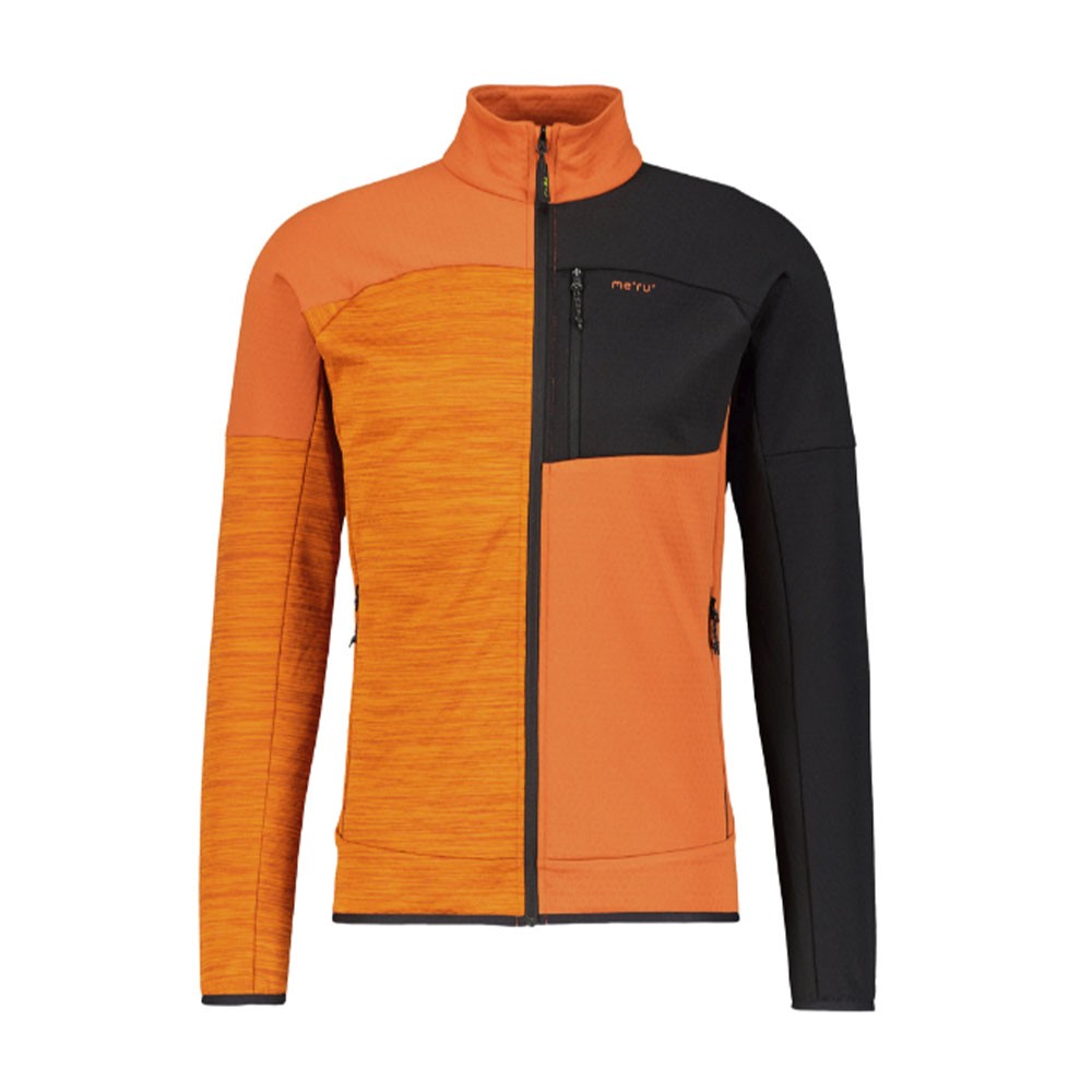 Meru Fleece Busselton Nero Arancio Uomo S