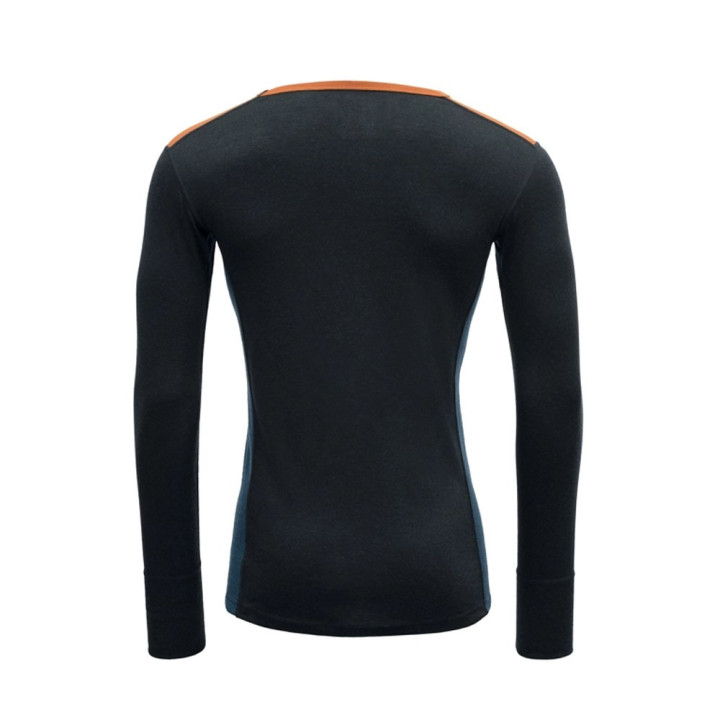 Devold Maglia Trekking Lauparen Merino 190 Flame Ink Fllod Uomo