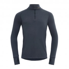 Expedition Zip Neck Merino 235 blu Night