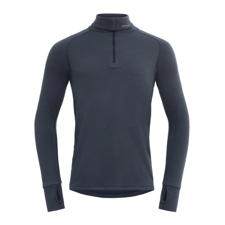 Devold Maglia Trekking Expedition Zip Neck Merino 235 Night Uomo