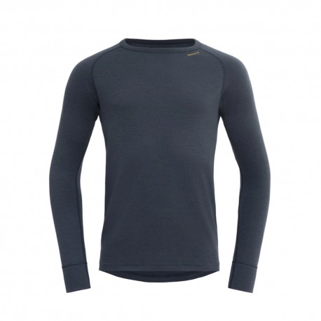 Devold Maglia Termica Trekking Expedition Merino 235 Blu Night Uomo