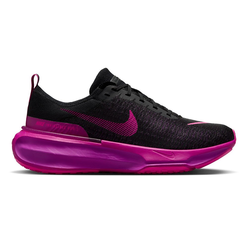 Nike Zoomx Invincible Run 3 Nero Laser Fuchsia - Scarpe Running Uomo EUR 41 / US 8
