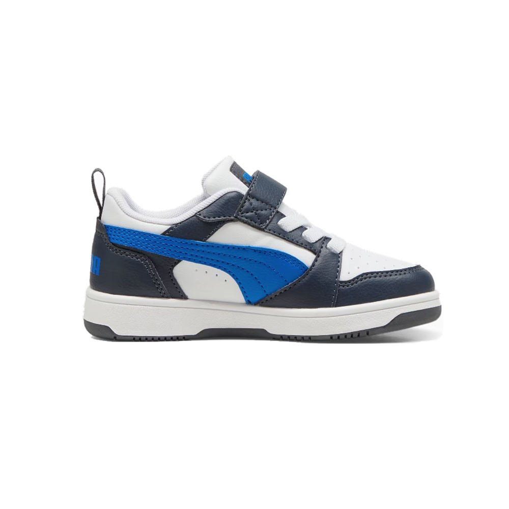 Puma Rebound V6 Lo Ac Ps Bianco Blu Sneakers Bambino Acquista online su Sportland