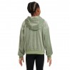 Nike Felpa Con Cappuccio Logo Verde Bambina