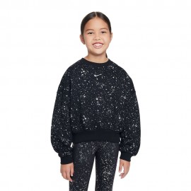Nike Felpa Giro Shine Nero Bambina