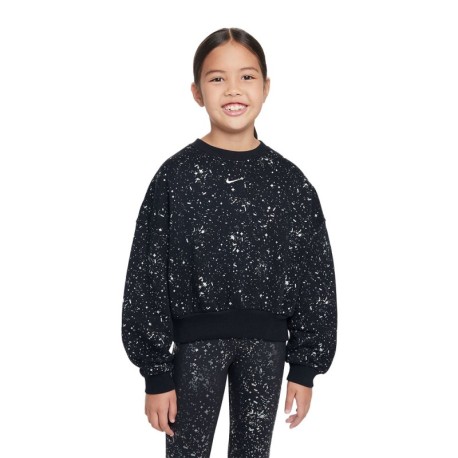 Nike Felpa Giro Shine Nero Bambina