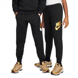 Nike Pantaloni Con Polsino Logo Oro Nero Bambino