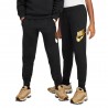 Nike Pantaloni Con Polsino Logo Oro Nero Bambino