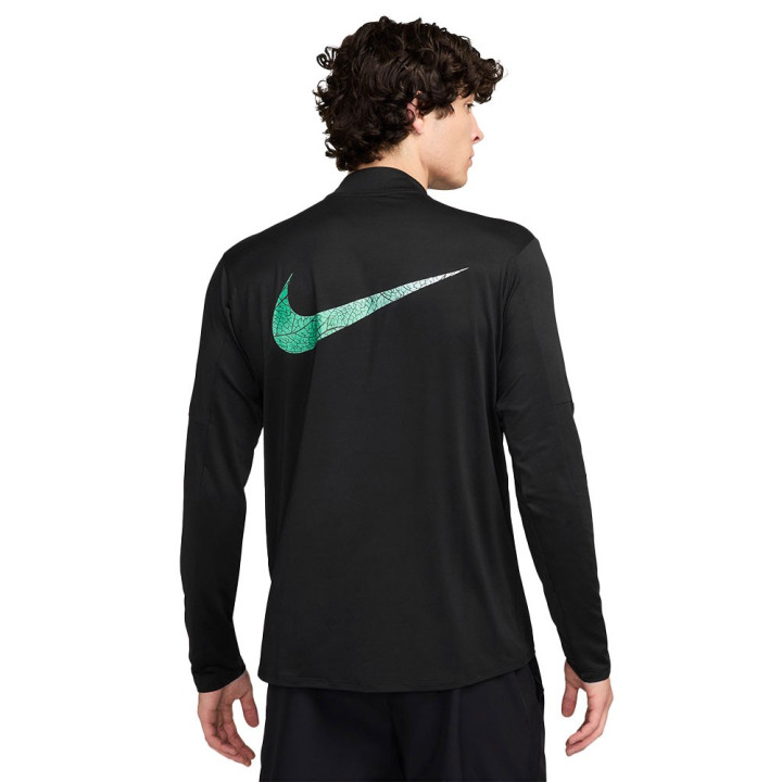 Nike Maglia Manica Lunga Hz Element Kipchoge Nero Reflective Argento Uomo
