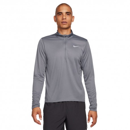 Nike Maglia Manica Lunga Hz Pacer Smoke Grigio Uomo