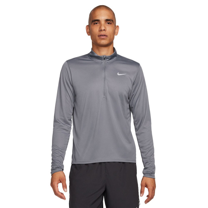 Nike Maglia Manica Lunga Hz Pacer Smoke Grigio Uomo