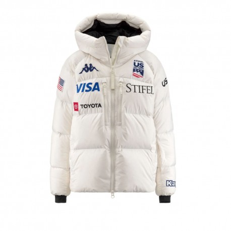 Kappa Piumino Sci 6CENTO 668C Usa Bianco Donna