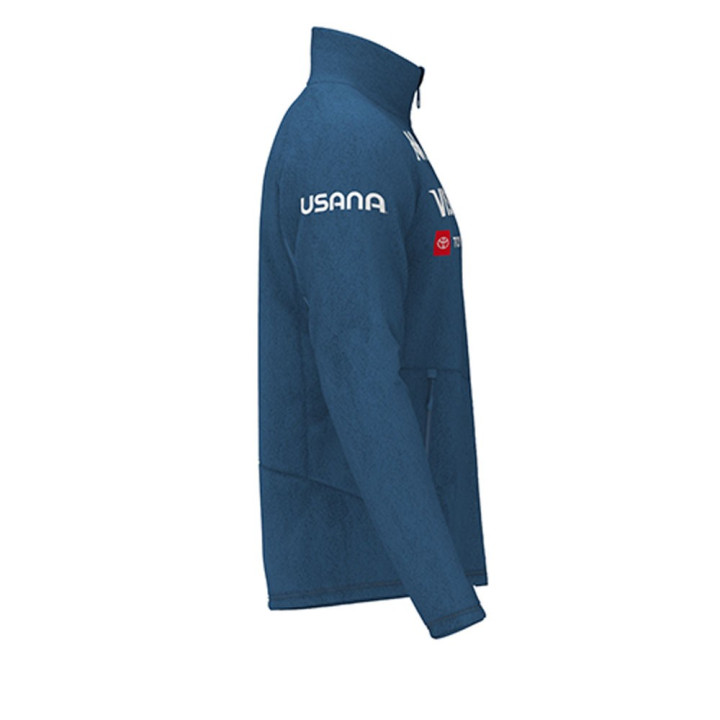 Kappa Felpa In Pile Usa Blu Uomo