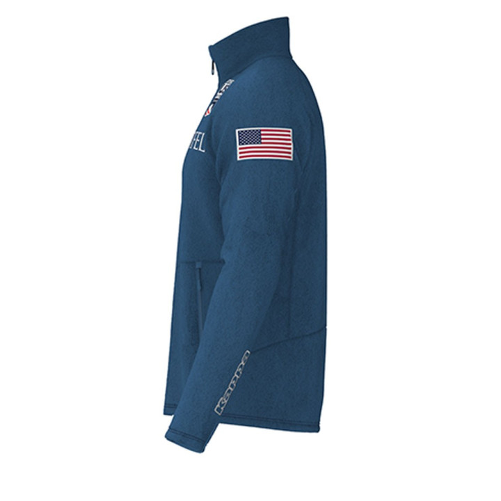 Kappa Felpa In Pile Usa Blu Uomo