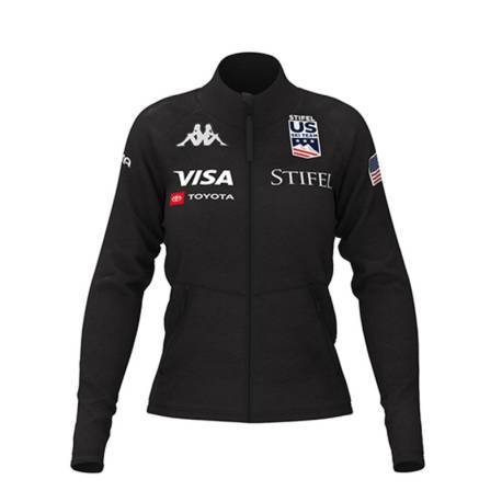 Kappa Felpa In Pile 6CENTO 688C US Usa Nero Donna Acquista