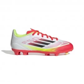 Adidas F50 League Fg Mg Bianco Rosso - Scarpe Da Calcio Bambino